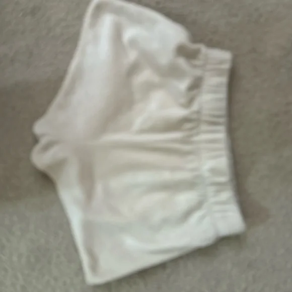 Essentials Women's Cream Athletic Shorts - Picture 3 of 4